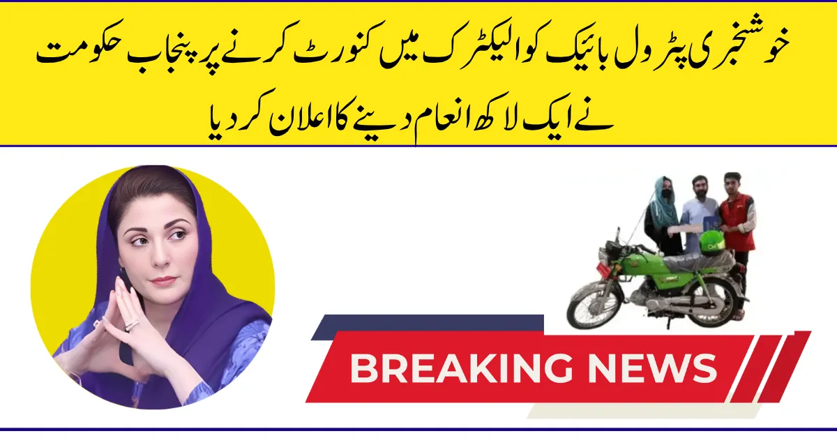 Convert Your Petrol Bike to Electric and Earn Rs. 100,000 – Punjab Green Credit Program 2025