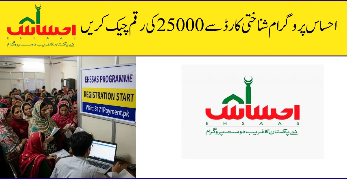 Ehsaas Program CNIC Check Online 25000